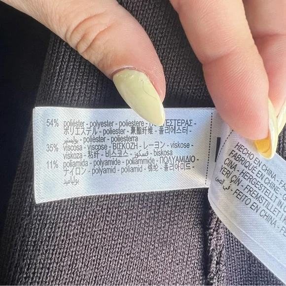 Zara Chocolate Brown Knit Sweater Vest- Size S- New With Tags - Picture 8 of 8